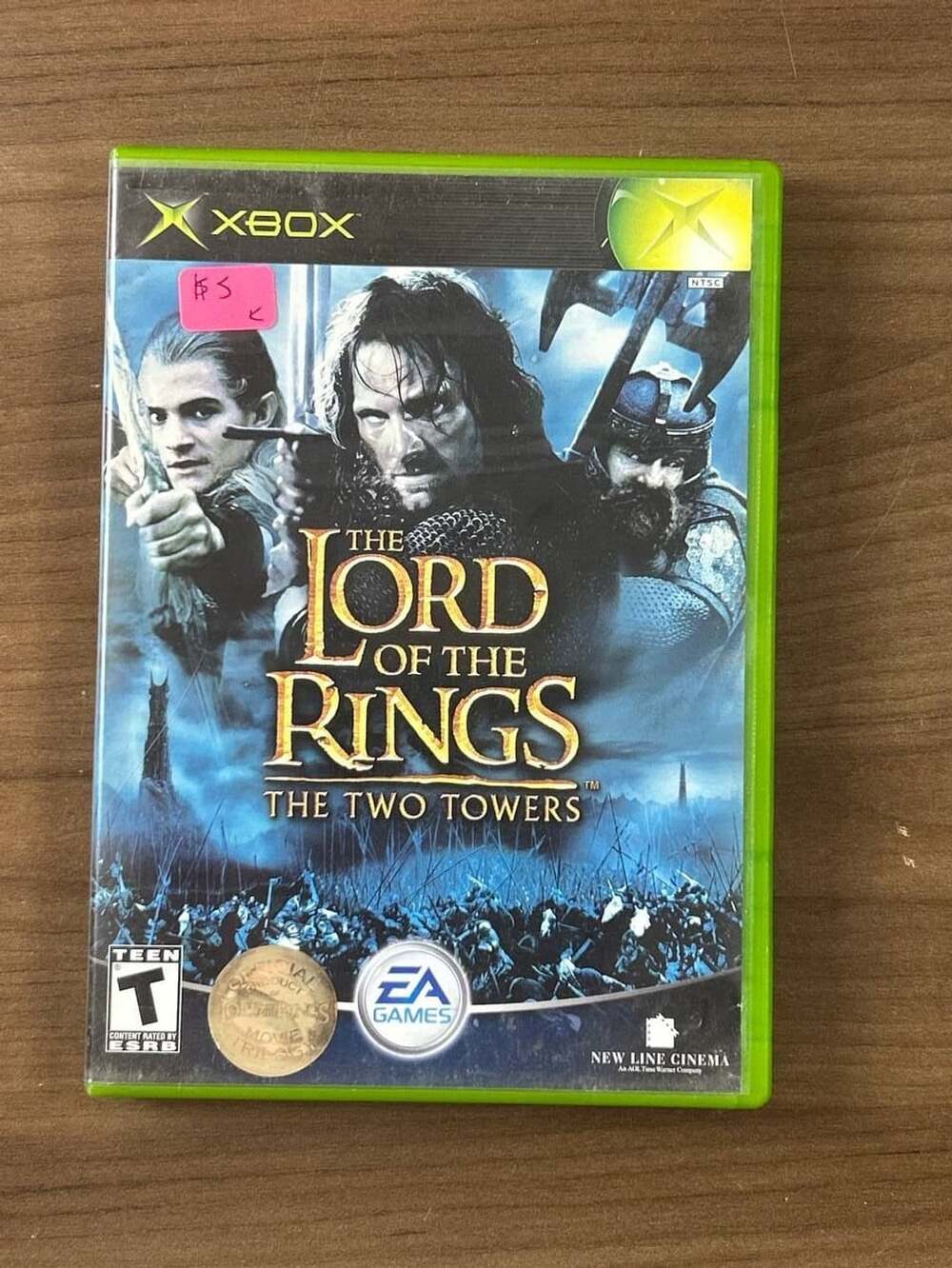 The Lord of the Rings The Two Towers Original Xbox 2002 CIB Disc Case Manual